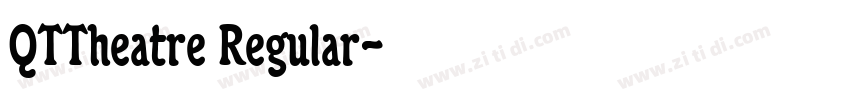 QTTheatre Regular字体转换